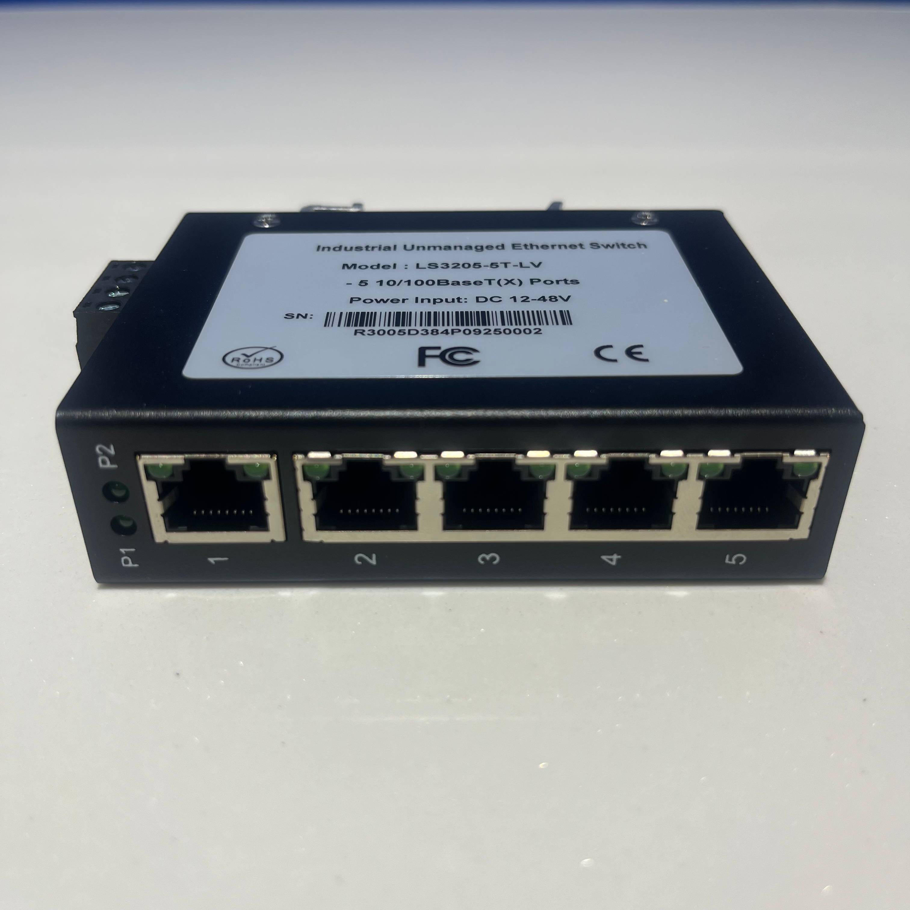 LS3205-5T-LV Industrial Unmanaged Ethernet Switch